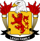 Coat of arms used by the Leigh family in the United States of America