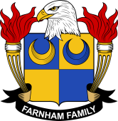 Coat of arms used by the Farnham family in the United States of America