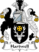 English Coat of Arms for the family Hartwell