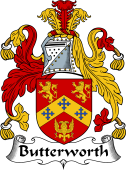 English Coat of Arms for the family Butterworth