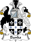 English Coat of Arms for the family Banks