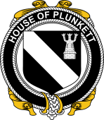 Irish Coat of Arms Badge for the PLUNKETT family