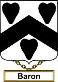 English Coat of Arms Shield Badge for Baron