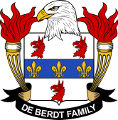 Coat of arms used by the De Berdt family in the United States of America