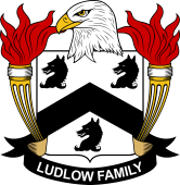Coat of arms used by the Ludlow family in the United States of America
