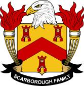 Coat of arms used by the Scarborough family in the United States of America