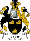 English Coat of Arms for the family Laver I