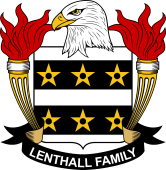 Coat of arms used by the Lenthall family in the United States of America
