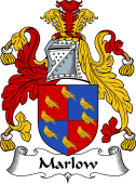 English Coat of Arms for the family Marlow (e)