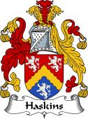 English Coat of Arms for the family Haskins