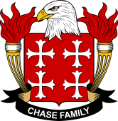 Coat of arms used by the Chase family in the United States of America
