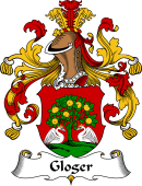 German Wappen Coat of Arms for Gloger
