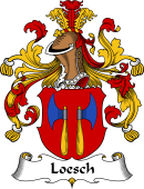 German Wappen Coat of Arms for Loesch
