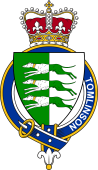 British Garter Coat of Arms for Tomlinson (England)