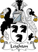 English Coat of Arms for the family Leighton