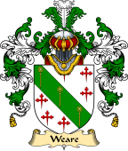 English Family Coat of Arms (v.25) Weare