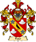 English Family Coat of Arms (v.25) Peter or Petre