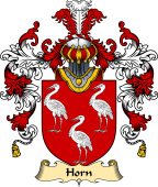 English Family Coat of Arms (v.25) Horn