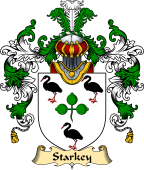 Irish Family Coat of Arms (v.25) Starkey or Sharkey