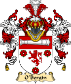 Irish Family Coat of Arms (v.25) O'Bergin