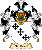 English Family Coat of Arms (v.25) Northcote or Northcott