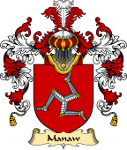 Welsh Family Coat of Arms (v.25) Manaw (Brenin-King of Man)