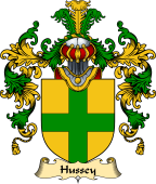 English Family Coat of Arms (v.25) Hussey