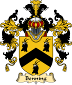 English Family Coat of Arms (v.25) Benning