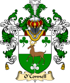 Irish Family Coat of Arms (v.25) O'Connell or MacConnell