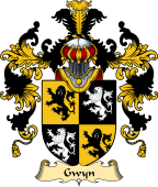 Welsh Family Coat of Arms (v.25) Gwyn (Sir John, of Trewyn)