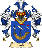 English Family Coat of Arms (v.25) Lusk