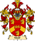 English Family Coat of Arms (v.25) Wolf