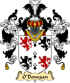 Irish Family Coat of Arms (v.25) O'Donegan or Donagan