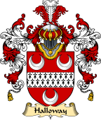 English Family Coat of Arms (v.25) Halloway