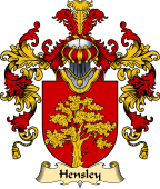 English Family Coat of Arms (v.25) Hensley