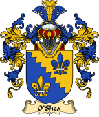 Irish Family Coat of Arms (v.25) O'Shea or Shee