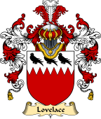 English Family Coat of Arms (v.25) Lovelace