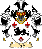 Welsh Family Coat of Arms (v.25) Pugh (of Mathafarn, Llanwrin, Montgomeryshire)