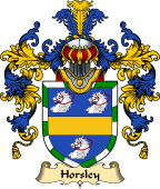 English Family Coat of Arms (v.25) Horseley or Horsley