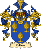 English Family Coat of Arms (v.25) Kellam