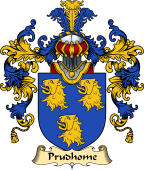 English Family Coat of Arms (v.25) Prudhome