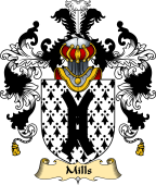 English Family Coat of Arms (v.25) Mills