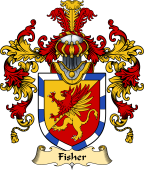 Welsh Family Coat of Arms (v.25) Fisher (of Carmarthenshire)