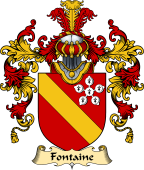 English Family Coat of Arms (v.25) Fontaine