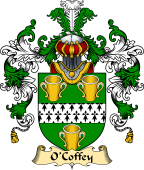 Irish Family Coat of Arms (v.25) O'Coffey