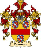 English Family Coat of Arms (v.25) Pasmore or Passmore