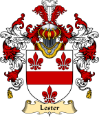 English Family Coat of Arms (v.25) Lester