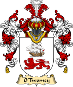 Irish Family Coat of Arms (v.25) O'Twomey or Tuama