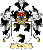 English Family Coat of Arms (v.25) Yellen