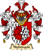 English Family Coat of Arms (v.25) Nightingale